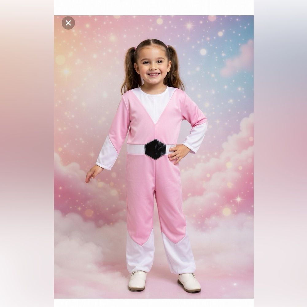 Halloween Costume Pink Avenger Toddler Size 3T New Made in USA